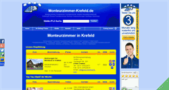 Desktop Screenshot of monteurzimmer-krefeld.de