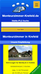 Mobile Screenshot of monteurzimmer-krefeld.de